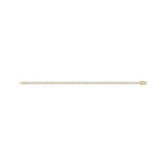 14K YELLOW GOLD 5.00CT ROUND DIAMOND MEN'S TENNIS BRACELET