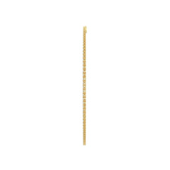 14K YELLOW GOLD 12.00CT ROUND DIAMOND MEN'S NECKLACE