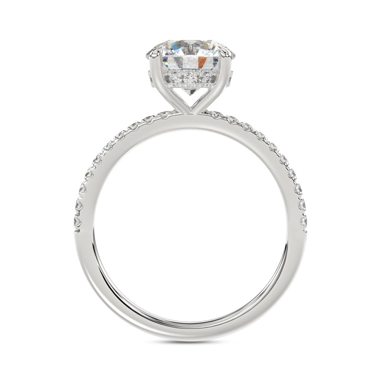 14K WHITE GOLD 1 3/4CT ROUND DIAMOND LADIES RING (CENTER STONE ROUND DIAMOND 1 1/2CT)