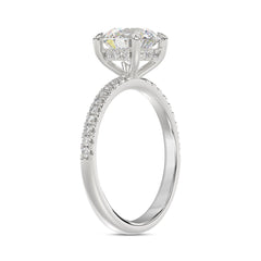 14K WHITE GOLD 1 3/4CT ROUND DIAMOND LADIES RING (CENTER STONE ROUND DIAMOND 1 1/2CT)