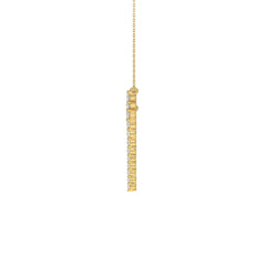 10K Yellow Gold 1/3Ct Round Diamond Y Shape Necklace Elegant Women Fine Jewelry (Color F-G -Clarity Vs1/Vs2)