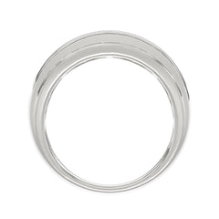 14K WHITE GOLD 2.00CT ROUND DIAMOND MEN'S BAND