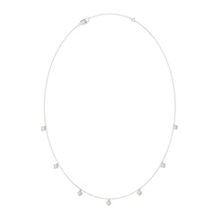 10K WHITE GOLD 1.00CT ROUND DIAMOND LADIES NECKLACE