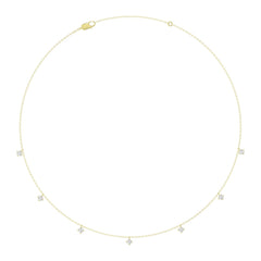 10K YELLOW GOLD 1.00CT ROUND DIAMOND LADIES NECKLACE
