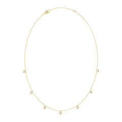 10K YELLOW GOLD 1.00CT ROUND DIAMOND LADIES NECKLACE