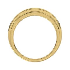14K YELLOW GOLD 1.00CT ROUND DIAMOND MEN'S BAND