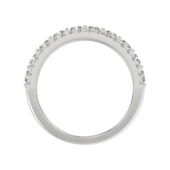 3.00 CT Fashion Band for Ladies Round &amp; Radiant Cut Diamonds 14K White Gold Luxury Band (Color F-G -Clarity VS1/VS2)