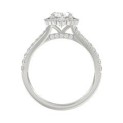 14K WHITE GOLD 2.00CT ROUND/OVAL/BAGUETTE DIAMOND LADIES RING