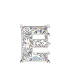 10K WHITE GOLD 1 1/2CT FANCY CUT ALPHABET DIAMOND LADIES PENDANT WITH CHAIN