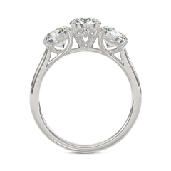 14K WHITE GOLD 2 1/4CT ROUND DIAMOND LADIES RING