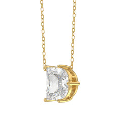 14K YELLOW GOLD 2 1/3CT FANCY CUT ALPHABET DIAMOND LADIES PENDANT WITH CHAIN