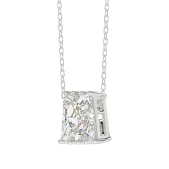 14K WHITE GOLD 1 5/8CT FANCY CUT ALPHABET DIAMOND LADIES PENDANT WITH CHAIN