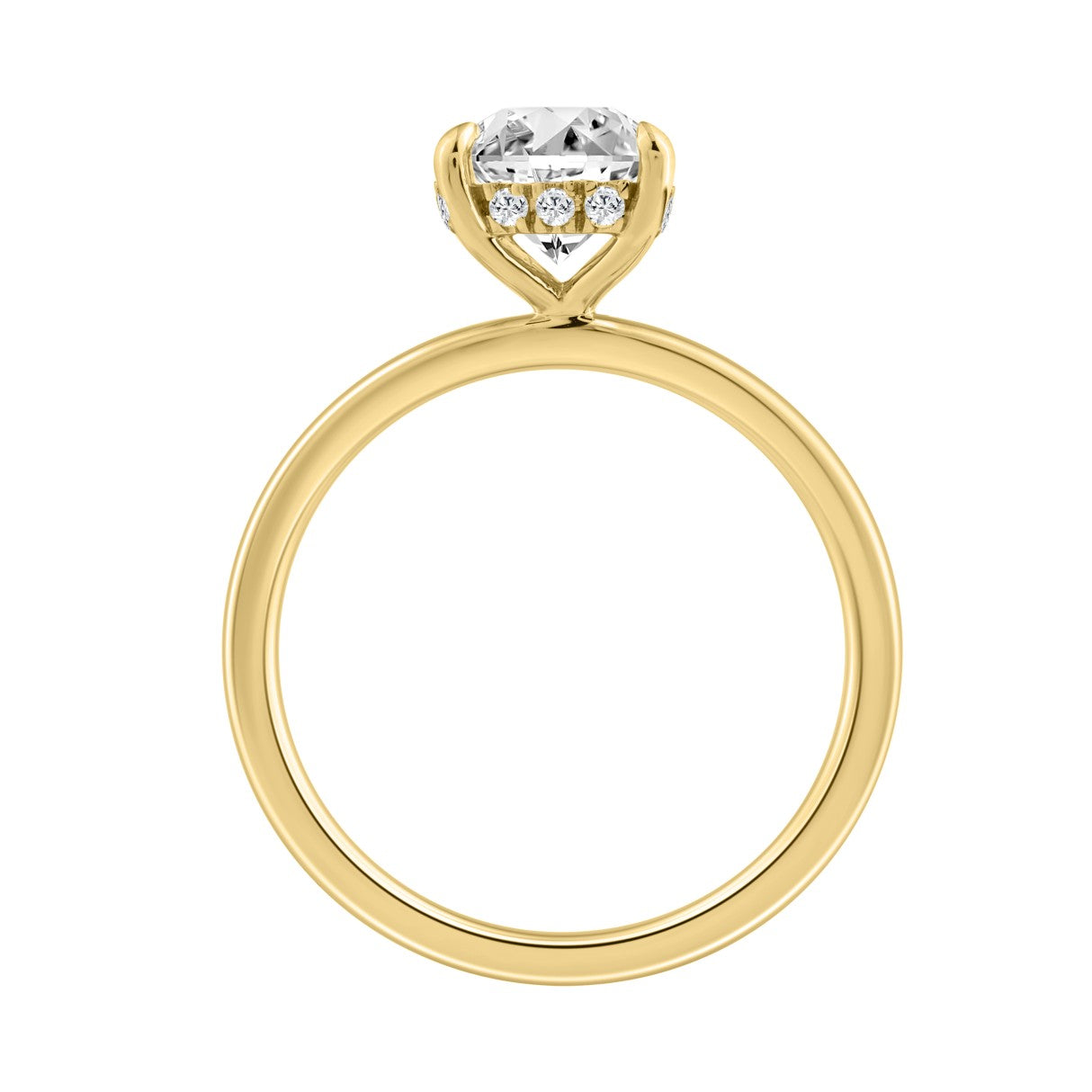 14K YELLOW GOLD 2.00CT ROUND DIAMOND LADIES RING (CENTER STONE ROUND DIAMOND 2CT)