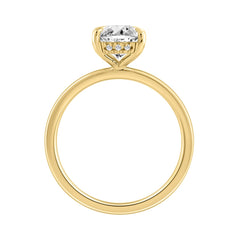 14K YELLOW GOLD 2.00CT OVAL/ROUND DIAMOND LADIES RING (CENTER STONE OVAL DIAMOND 2CT)