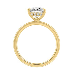 14K YELLOW GOLD 2.00CT PEAR/ROUND DIAMOND LADIES RING (CENTER STONE PEAR DIAMOND 2CT)