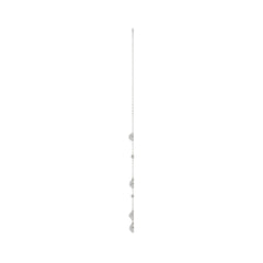 14K WHITE GOLD 1.00CT ROUND/PEAR DIAMOND LADIES NECKLACE