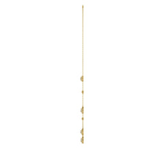14K YELLOW GOLD 1.00CT ROUND/PEAR DIAMOND LADIES NECKLACE