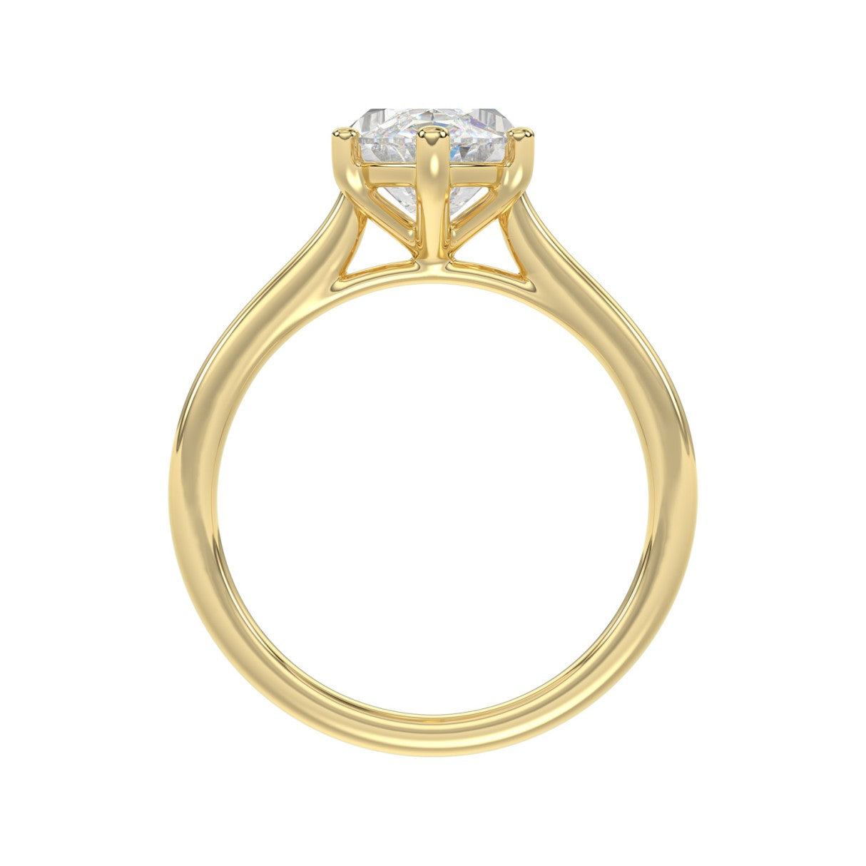 14K YELLOW GOLD 1 1/2CT MARQUISE DIAMOND SOLITAIRE RING
