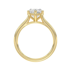 14K YELLOW GOLD 1 1/2CT MARQUISE DIAMOND SOLITAIRE RING