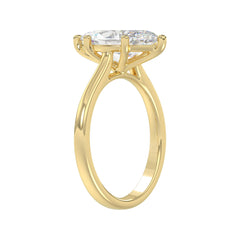 14K YELLOW GOLD 1 1/2CT MARQUISE DIAMOND SOLITAIRE RING