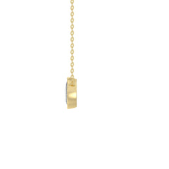3/4CT Yellow Gold 10K Collection Linked Hearts &amp; Two-Stone Marquise Diamond Necklace for Women (Color F-G Clarity VS1/VS2)