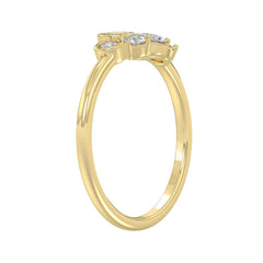 Classic 10K Yellow Gold  Round Lab Grown Diamond ladies Ring 1/2CT (Color F-G -Clarity VS1/VS2)