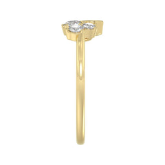 Classic 10K Yellow Gold  Round Lab Grown Diamond ladies Ring 1/2CT (Color F-G -Clarity VS1/VS2)