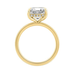 14K YELLOW GOLD 3 1/8CT ROUND/RADIANT DIAMOND LADIES RING (CENTER STONE RADIANT DIAMOND 3.00CT)