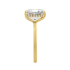14K YELLOW GOLD 3 1/8CT ROUND/RADIANT DIAMOND LADIES RING (CENTER STONE RADIANT DIAMOND 3.00CT)