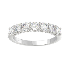 14K WHITE GOLD 1 1/2CT ROUND DIAMOND LADIES BAND