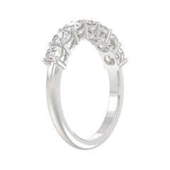 14K WHITE GOLD 1 1/2CT ROUND DIAMOND LADIES BAND