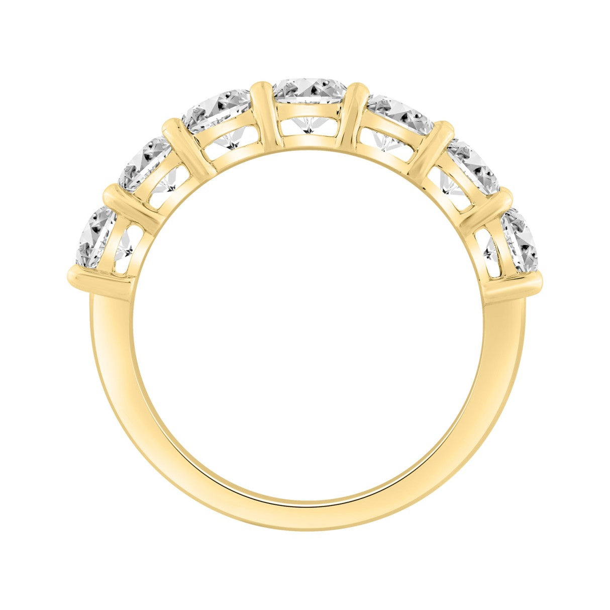 14K YELLOW GOLD 2.00CT ROUND DIAMOND LADIES BAND