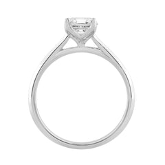 14K WHITE GOLD 1 1/2CT RADIANT DIAMOND LADIES SOLITAIRE RING