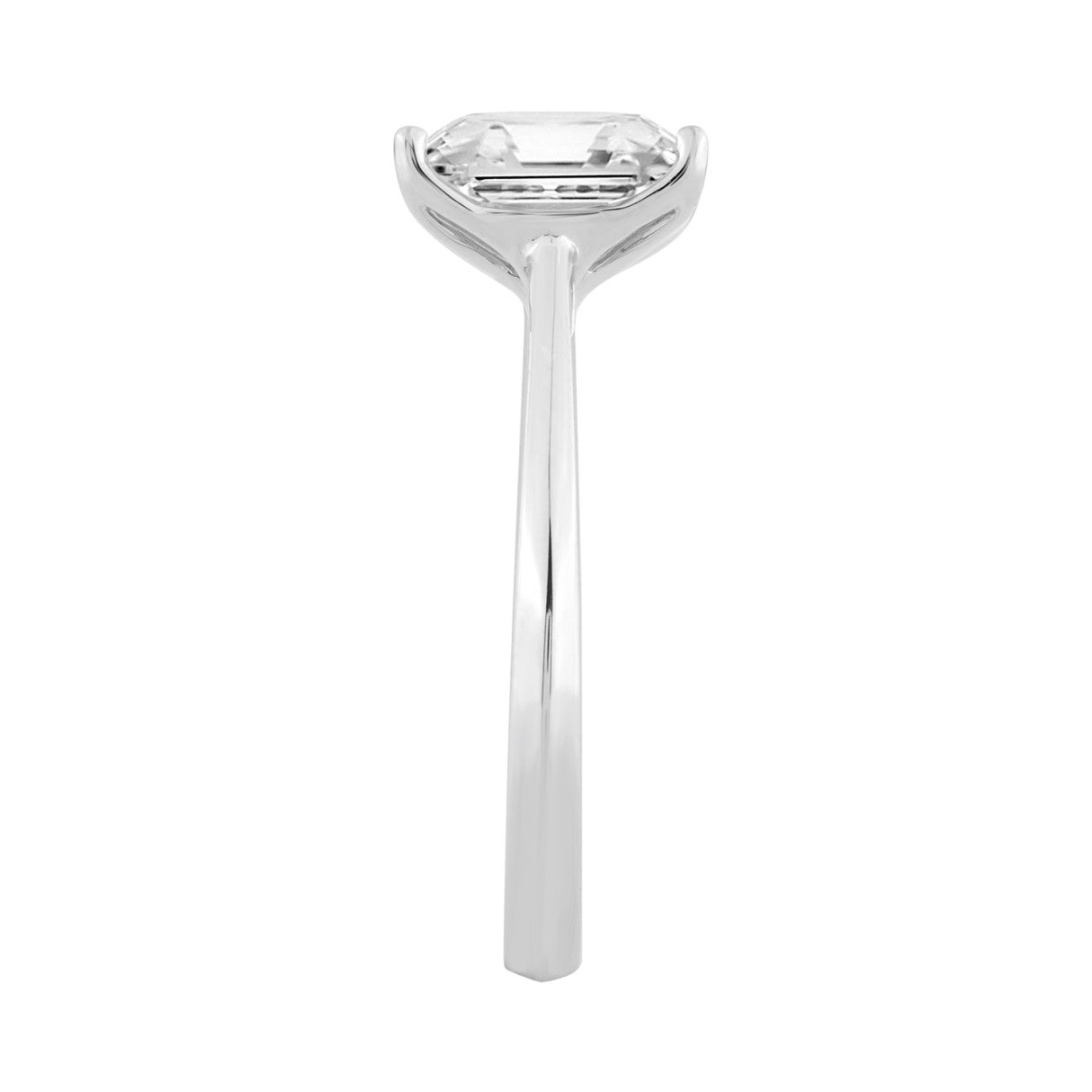 14K WHITE GOLD 2.00CT RADIANT DIAMOND LADIES SOLITAIRE RING