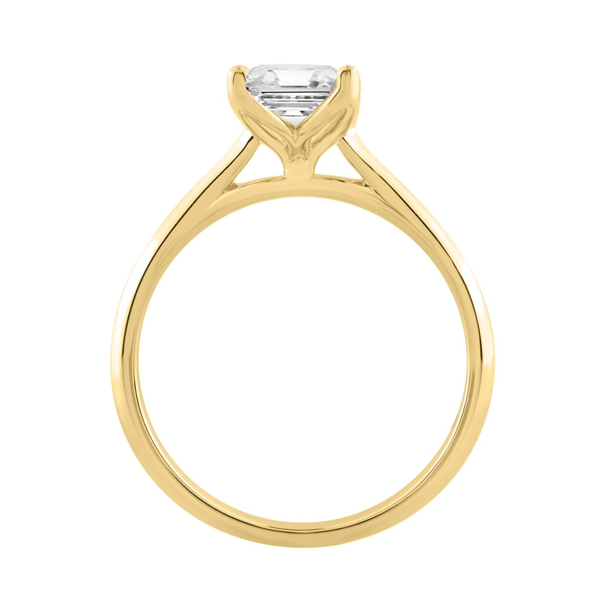 14K YELLOW GOLD 2.00CT RADIANT DIAMOND LADIES SOLITAIRE RING
