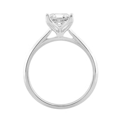 14K WHITE GOLD 3.00CT RADIANT DIAMOND LADIES SOLITAIRE RING