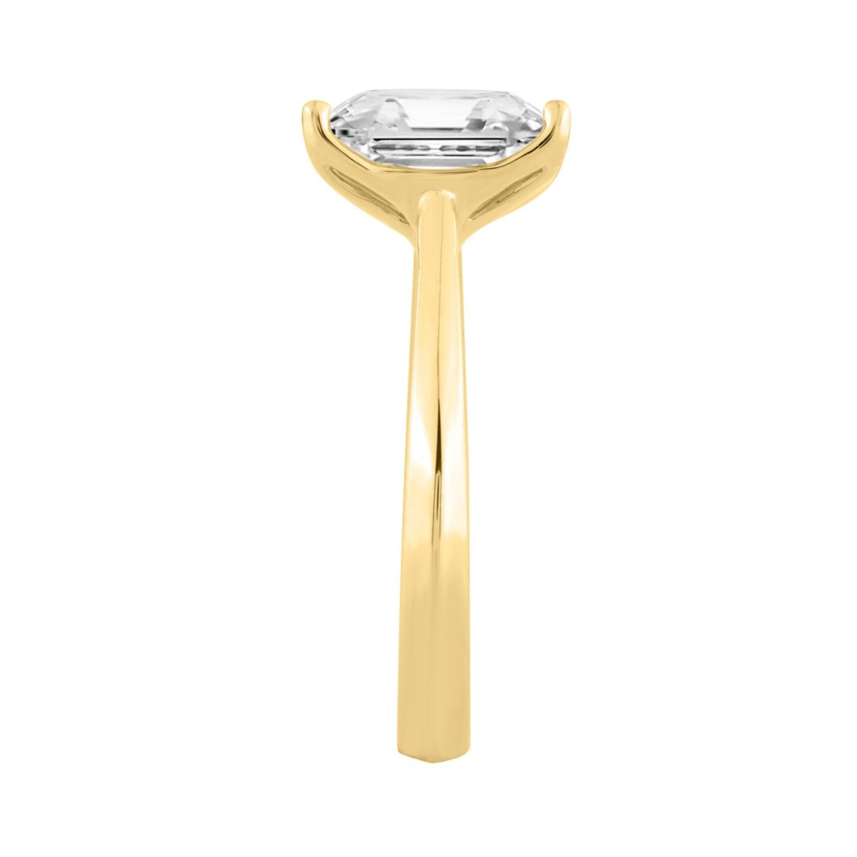14K YELLOW GOLD 3.00CT RADIANT DIAMOND LADIES SOLITAIRE RING