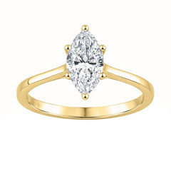 14K YELLOW GOLD 1.00CT MARQUISE DIAMOND LADIES SOLITAIRE RING (CENTER STONE MARQUISE DIAMOND 1CT