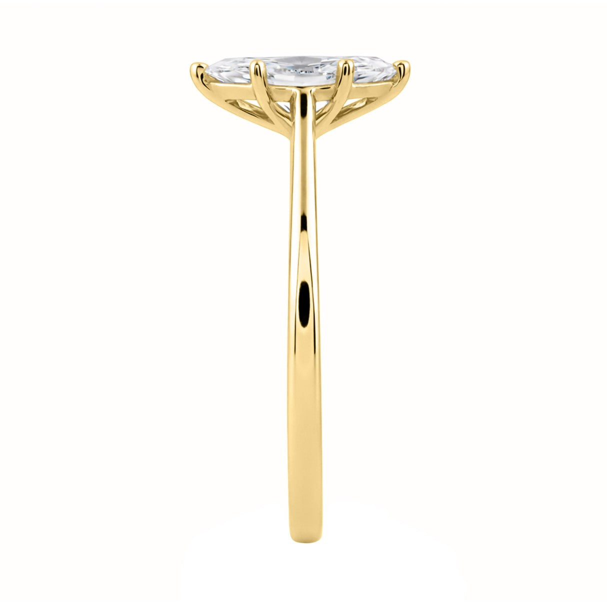 14K YELLOW GOLD 1.00CT MARQUISE DIAMOND LADIES SOLITAIRE RING (CENTER STONE MARQUISE DIAMOND 1CT