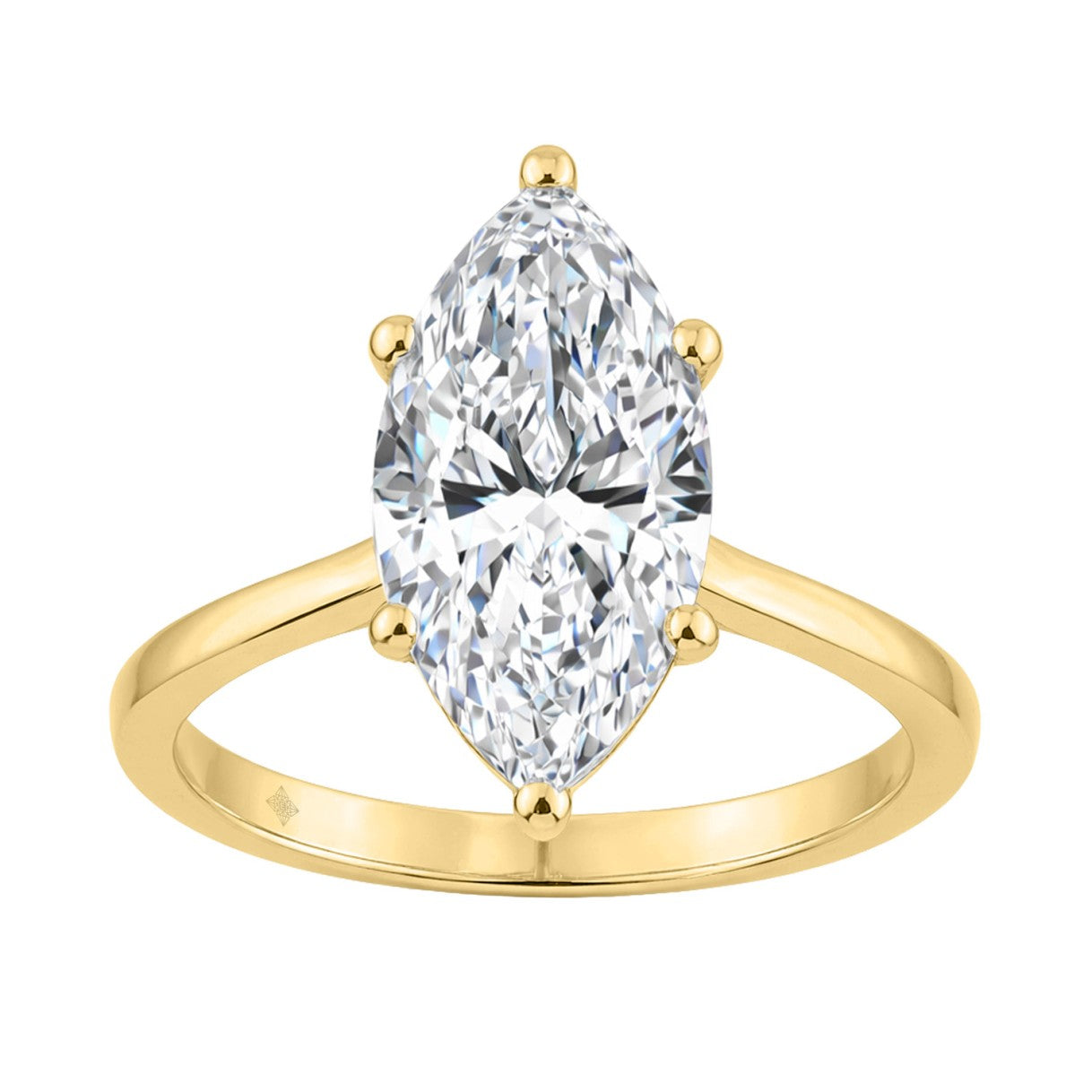 14K YELLOW GOLD 3.00CT MARQUISE DIAMOND LADIES SOLITAIRE RING (CENTER STONE MARQUISE DIAMOND 3CT