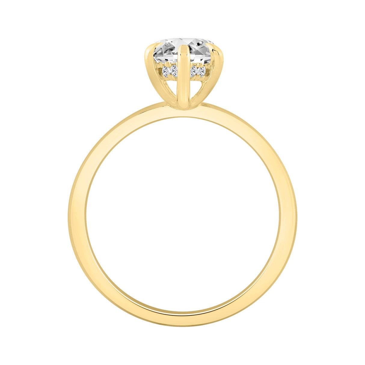 14K YELLOW GOLD 2.00CT MARQUISE/ROUND DIAMOND LADIES RING (CENTER STONE MARQUISE DIAMOND 2.00CT)
