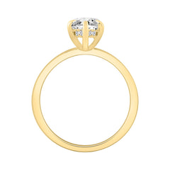 14K YELLOW GOLD 2.00CT MARQUISE/ROUND DIAMOND LADIES RING (CENTER STONE MARQUISE DIAMOND 2.00CT)