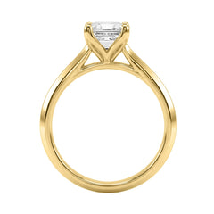14K YELLOW GOLD 2 1/2CT RADIANT DIAMOND LADIES RING