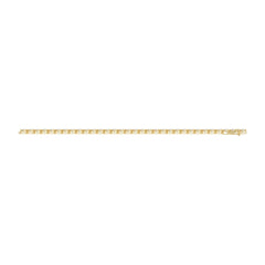 Elegant Pear Shape Diamond Ladies Tennis Bracelet in 14K Yellow Gold 3 1/2CT (Color F-G -Clarity VS1/VS2)