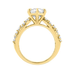 Luxury 14K Yellow Gold Diamond Ring 6 1/4Ct Marquise Center Stone With Pear &amp; Round Diamonds, Women Fashion Engagement Ring (Color F-G -Clarity Vs