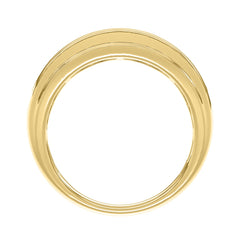Elegant 14K Yellow Gold 2.00Ct Men's Round Cut Lab Grown Diamond Band