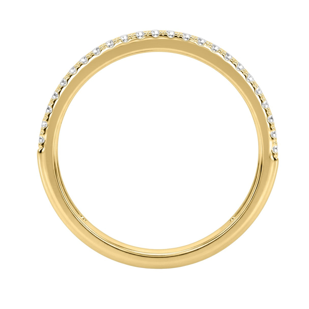 Elegant 14K Yellow Gold 1.00Ct Round Diamond Band Women Classic Band Jewelry (Color F-G -Clarity Vs1/Vs2)