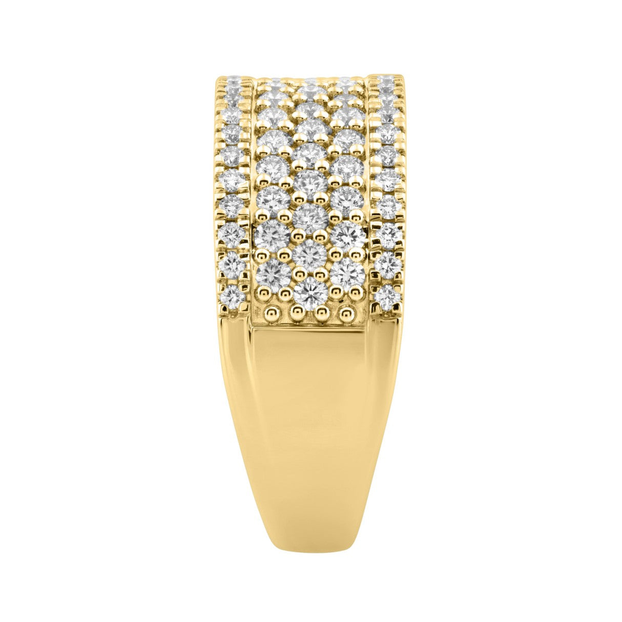 Elegant 14K Yellow Gold 1.00Ct Round Diamond Band Women Classic Band Jewelry (Color F-G -Clarity Vs1/Vs2)