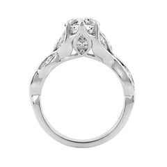 Elegant 14K White Gold 4 1/5Ct Marquise Diamond Ring Women Fashion Engagement Ring (Color F-G -Clarity Vs1/Vs2)