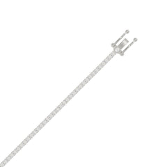 14K White Gold 2.00CT Round Diamond Four-Prong Tennis Bracelet For Women Classic Diamond Bracelet